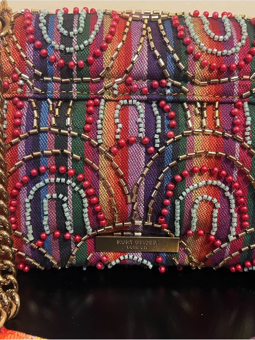 Kurt Geiger Medium Kensington Beaded Crossbody - Picture 5 of 10
